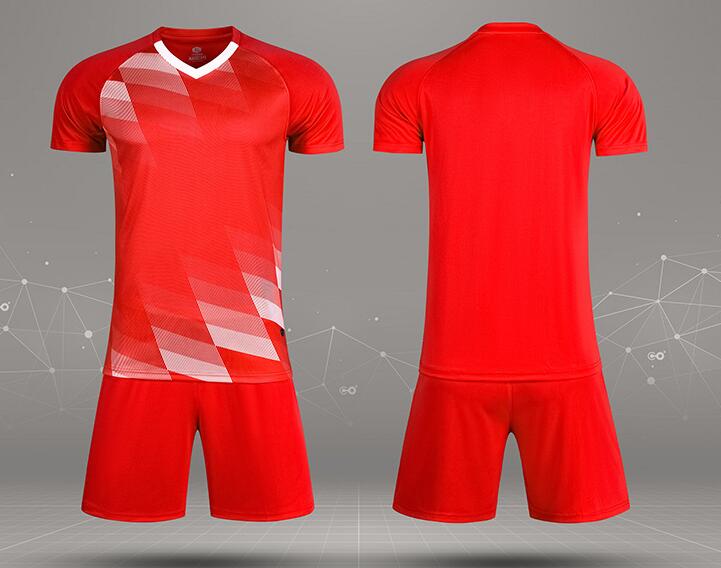 Men's short-sleeved sports kit red M3206 - Image 2