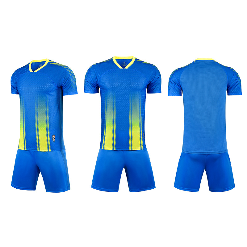 Men's short-sleeved sports Training blue kit