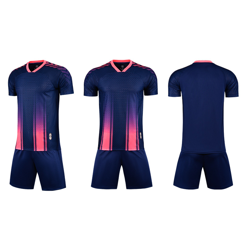 Men's short-sleeved sports kit Training blue - Image 2