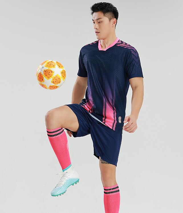 Men's short-sleeved sports kit Training blue