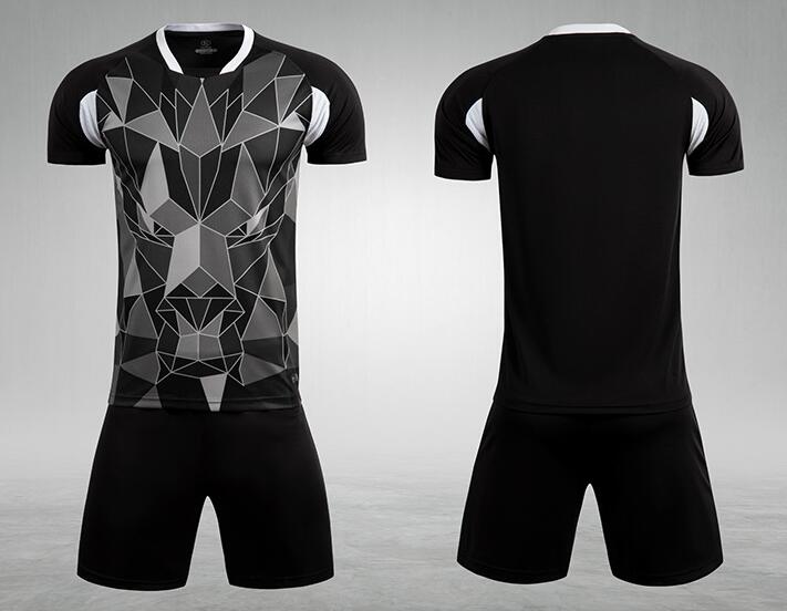 kids short-sleeved sports Training black kit M8623 - Image 2
