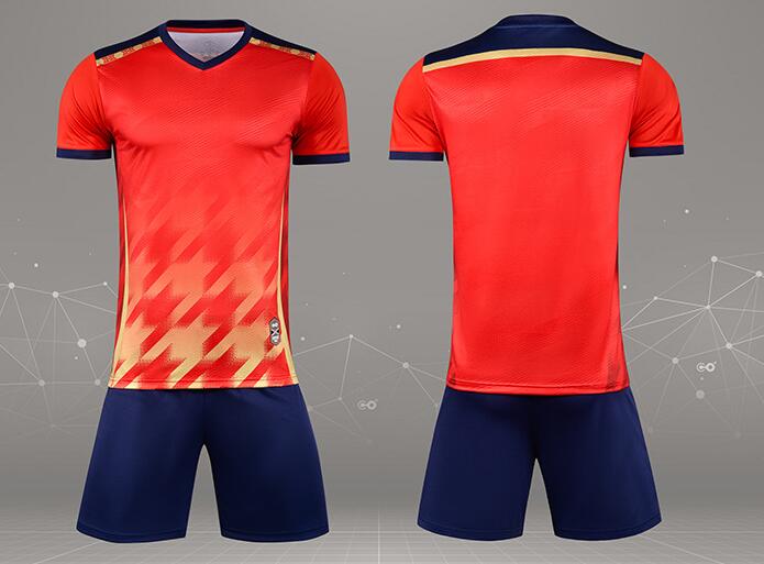 kids short-sleeved sports Training orange kit M8650 - Image 2